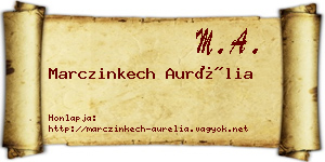 Marczinkech Aurélia névjegykártya